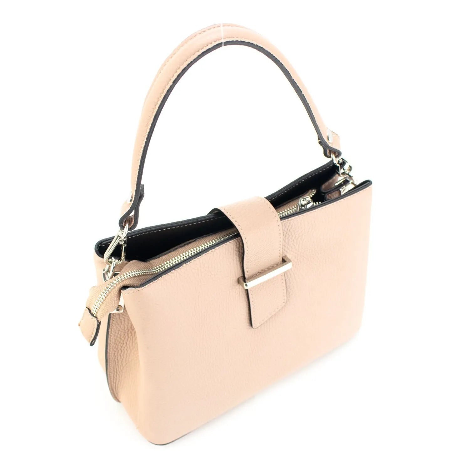 Bolso de Piel Pregato Eterea Nude - KimondoShop