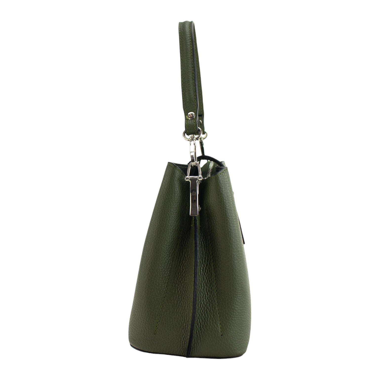 Bolso de Piel Pregato Eterea Verde oliva - KimondoShop