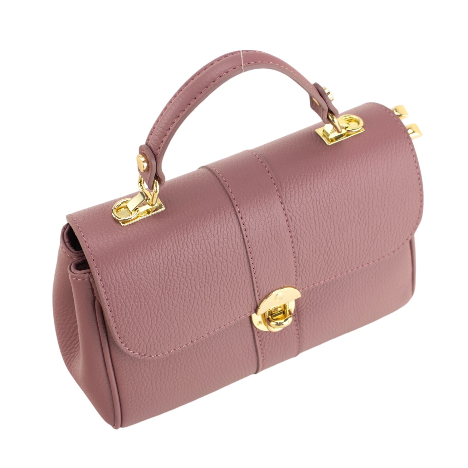 Bolso de Piel Pregato Idillio Rosa polvo - KimondoShop