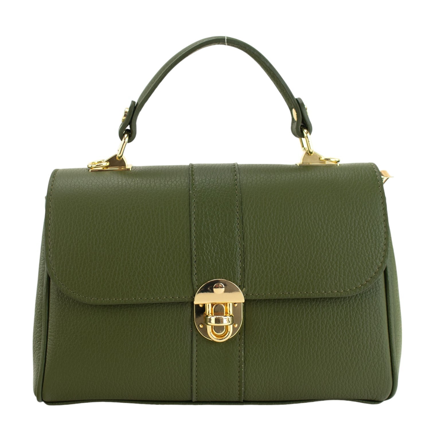 Bolso de Piel Pregato Idillio Verde oliva - KimondoShop