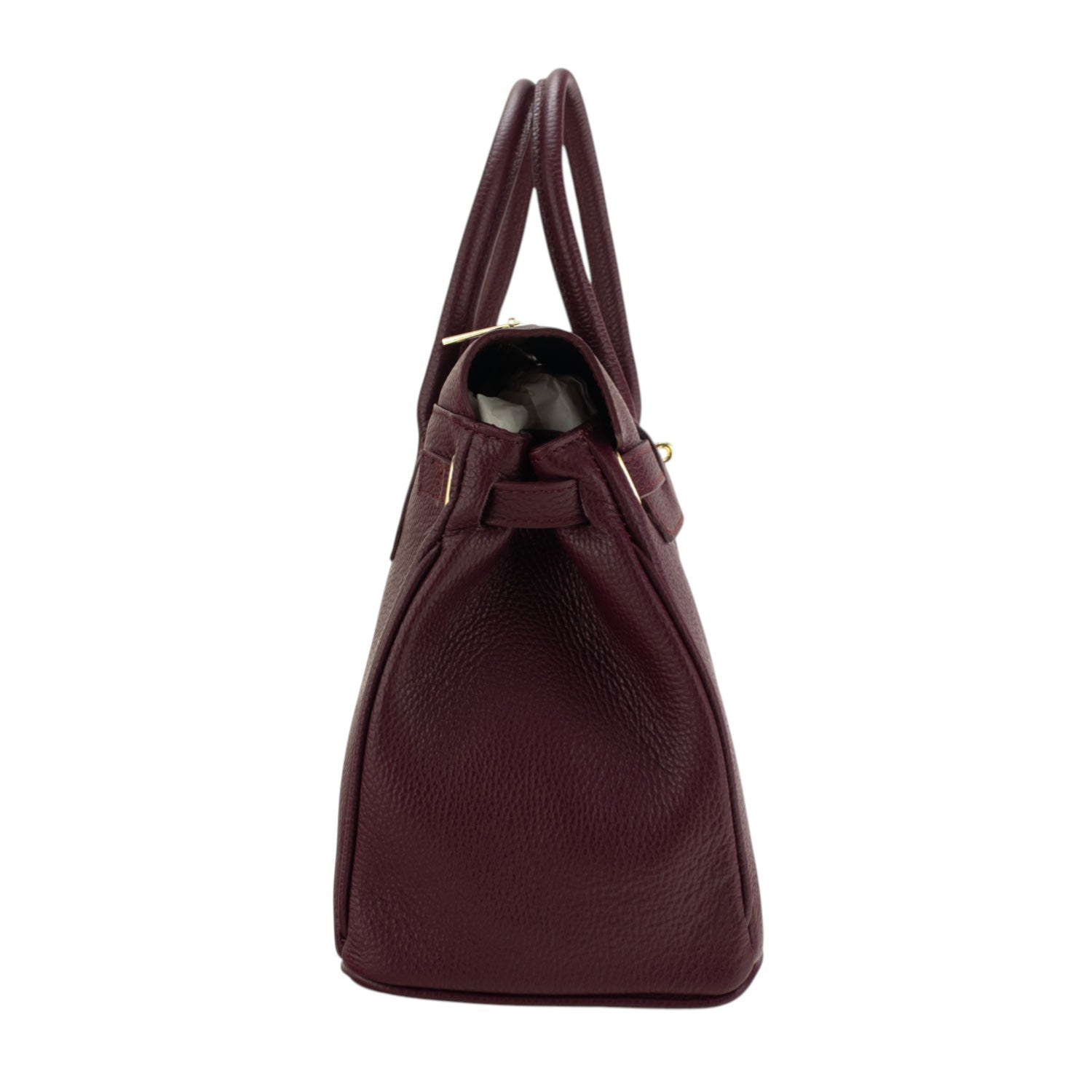 Bolso de Piel Pregato Juliette Burdeos - KimondoShop