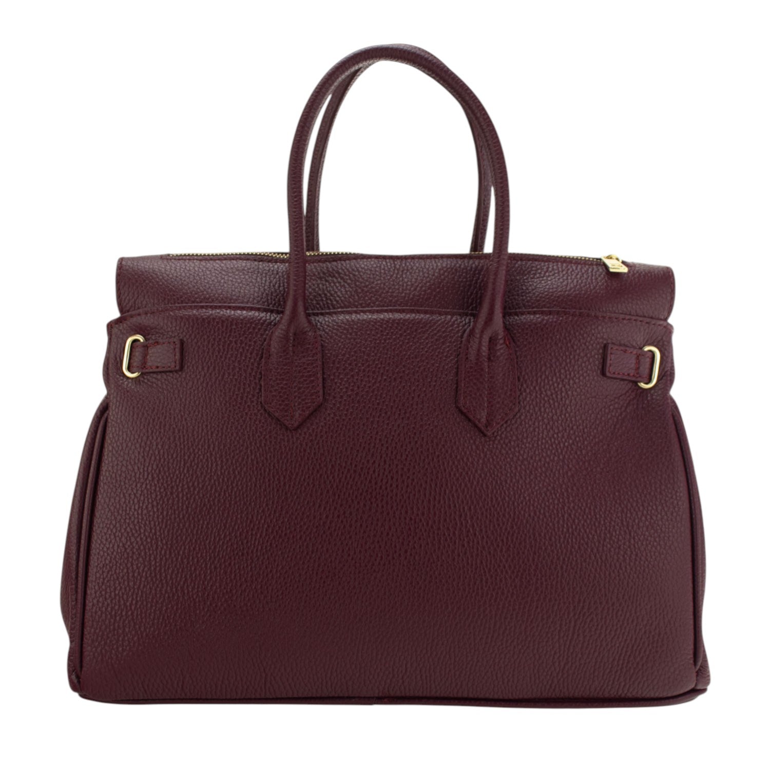 Bolso de Piel Pregato Juliette Burdeos - KimondoShop