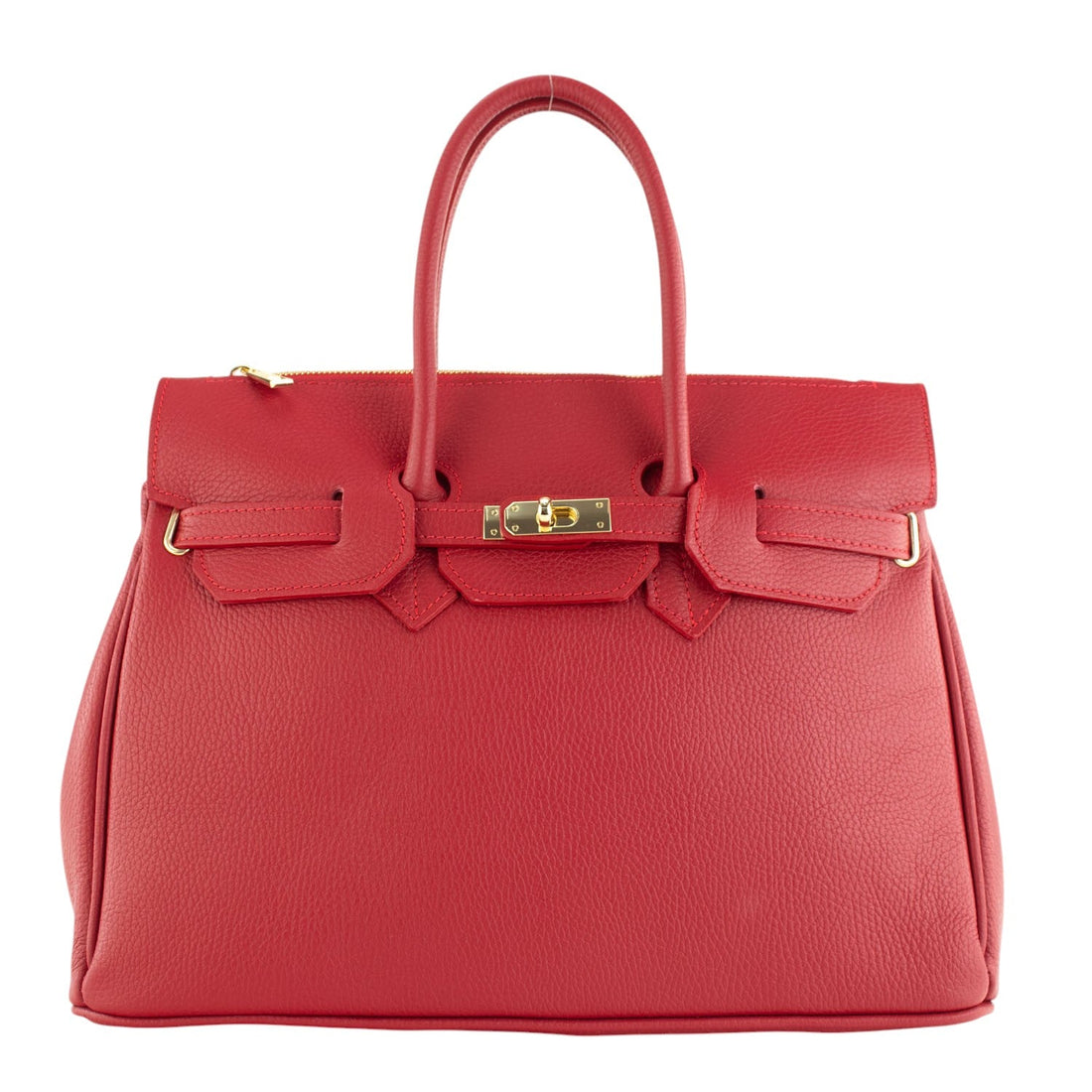 Bolso de Piel Pregato Juliette Rojo - KimondoShop