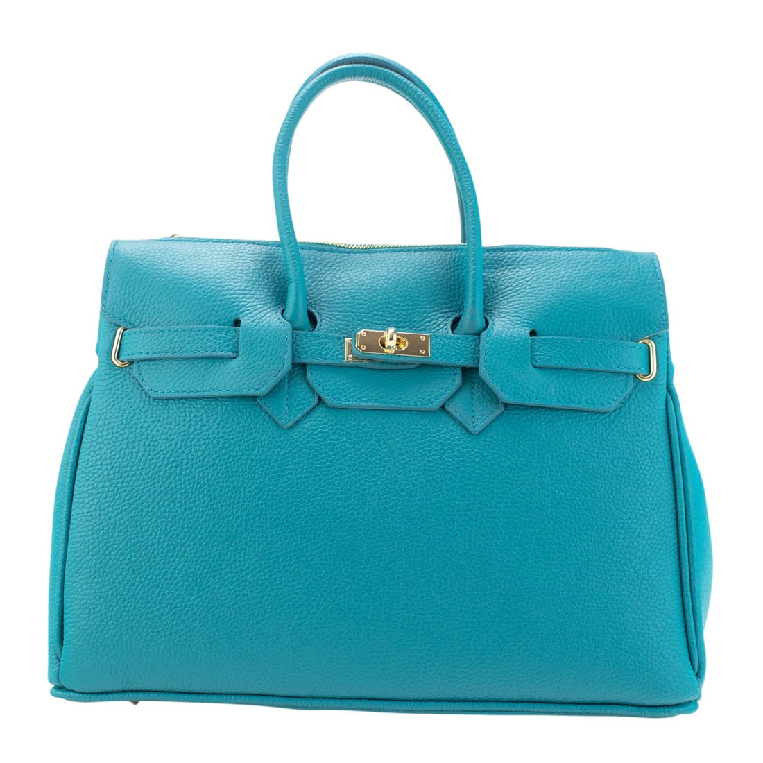 Bolso de Piel Pregato Juliette Turquesa - KimondoShop