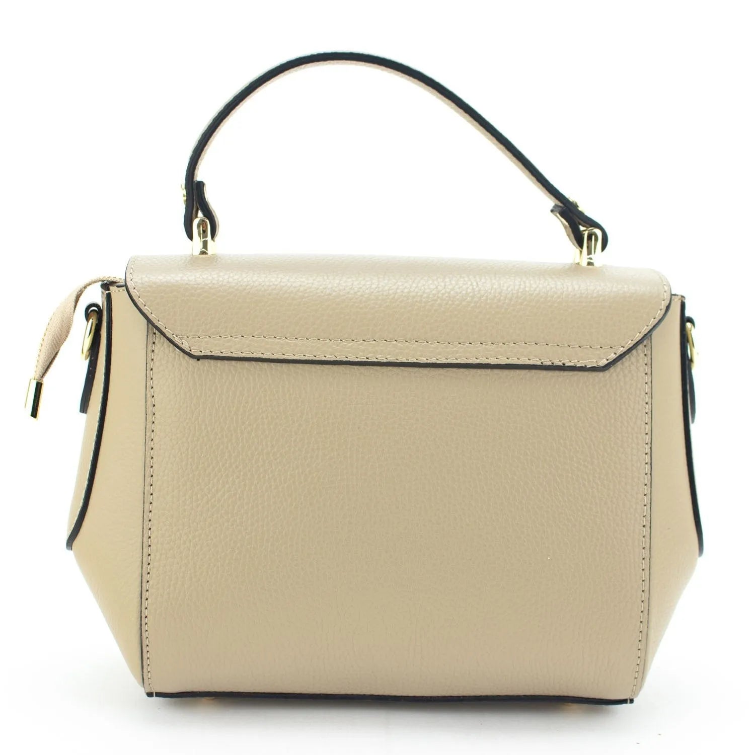 Bolso de Piel Pregato Omega Beige - KimondoShop