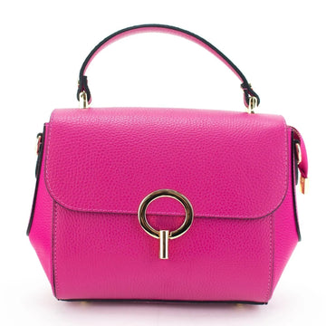Pregato Omega Fuchsia Leather Bag - Main Image