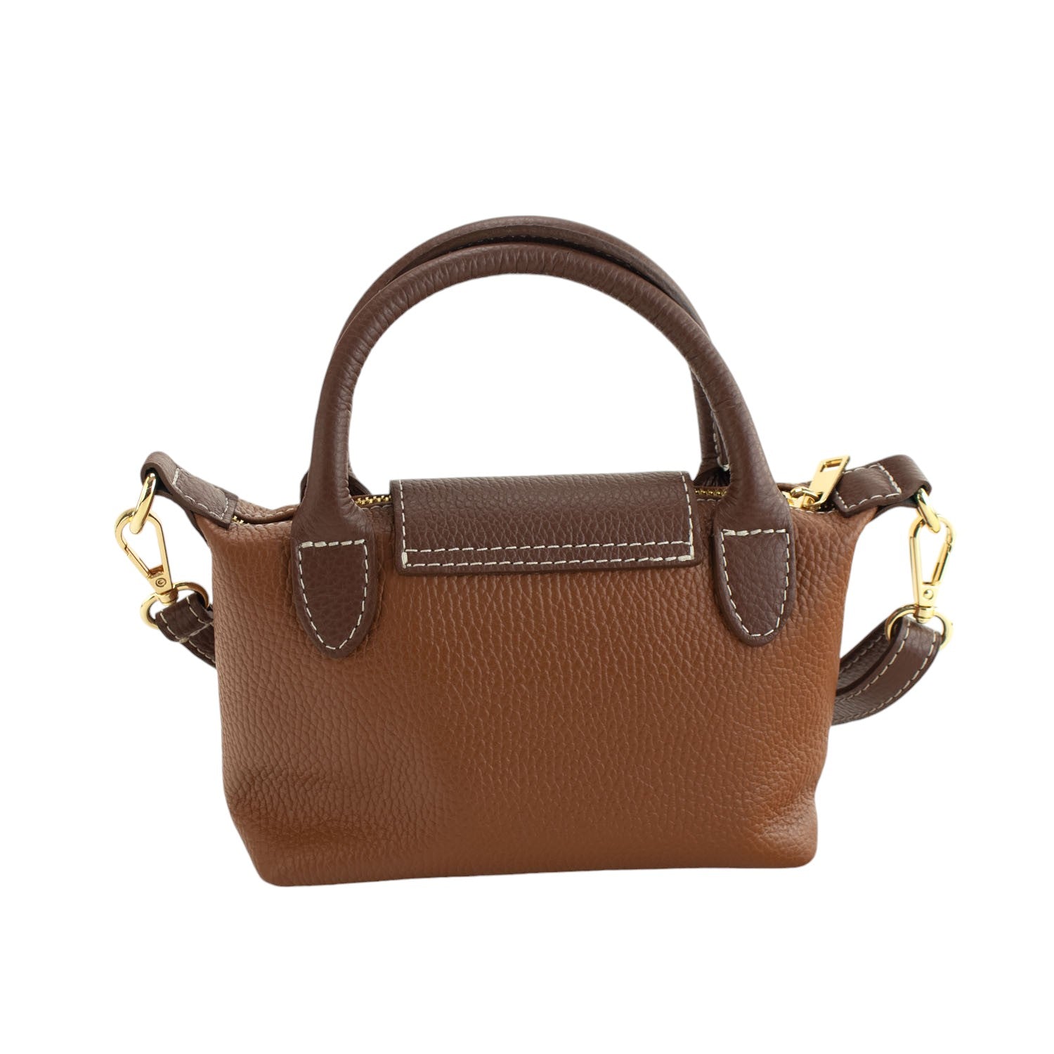 Bolso de Piel Pregato Piuma Camel - KimondoShop