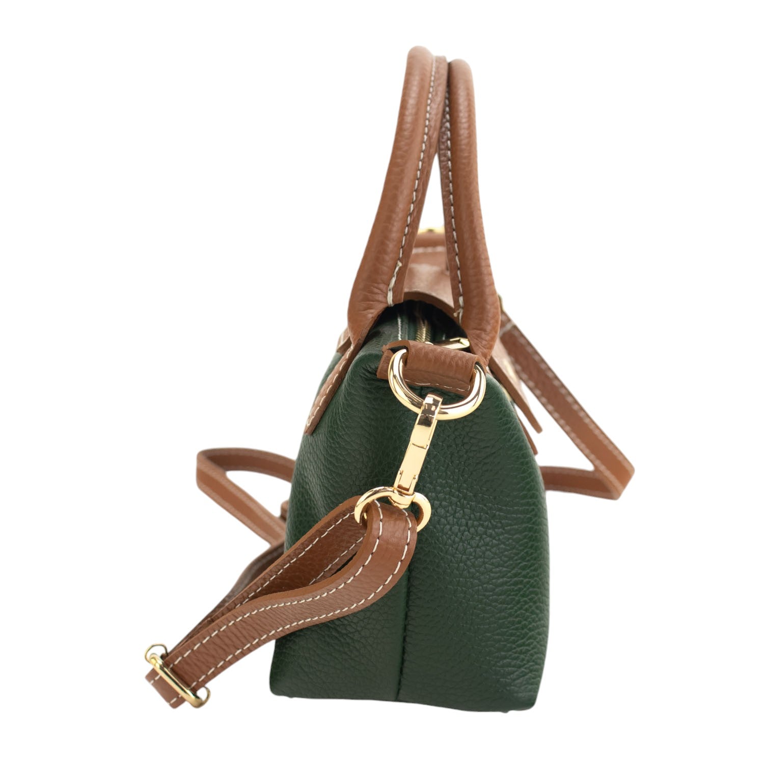 Bolso de Piel Pregato Piuma Verde - KimondoShop