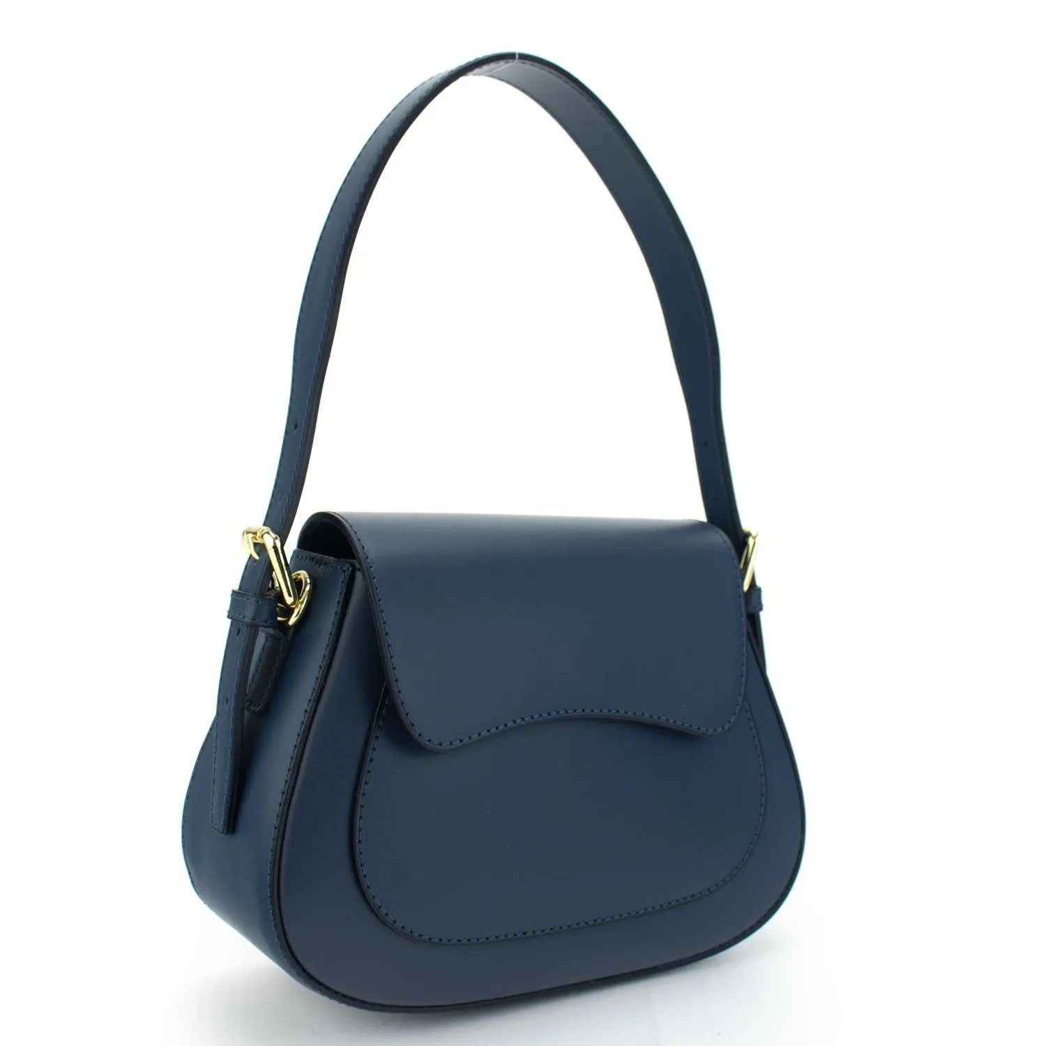 Bolso de Piel Pregato Sigma Azul marino - KimondoShop