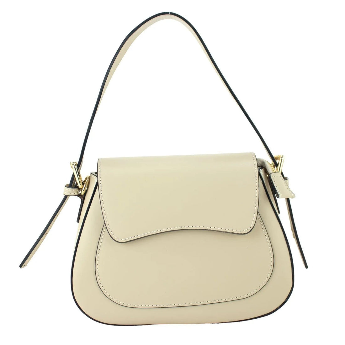 Bolso de Piel Pregato Sigma Beige - KimondoShop