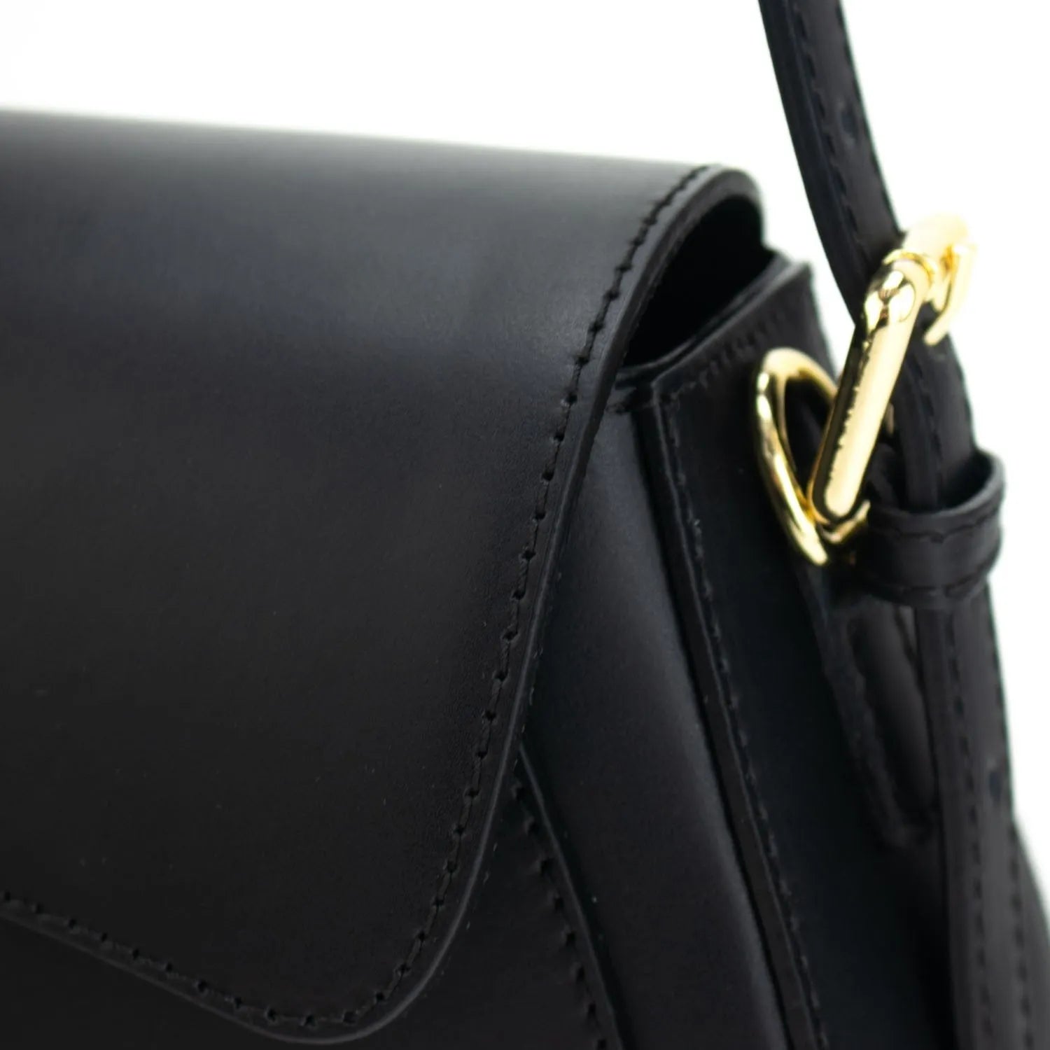 Bolso de Piel Pregato Sigma Negro - KimondoShop