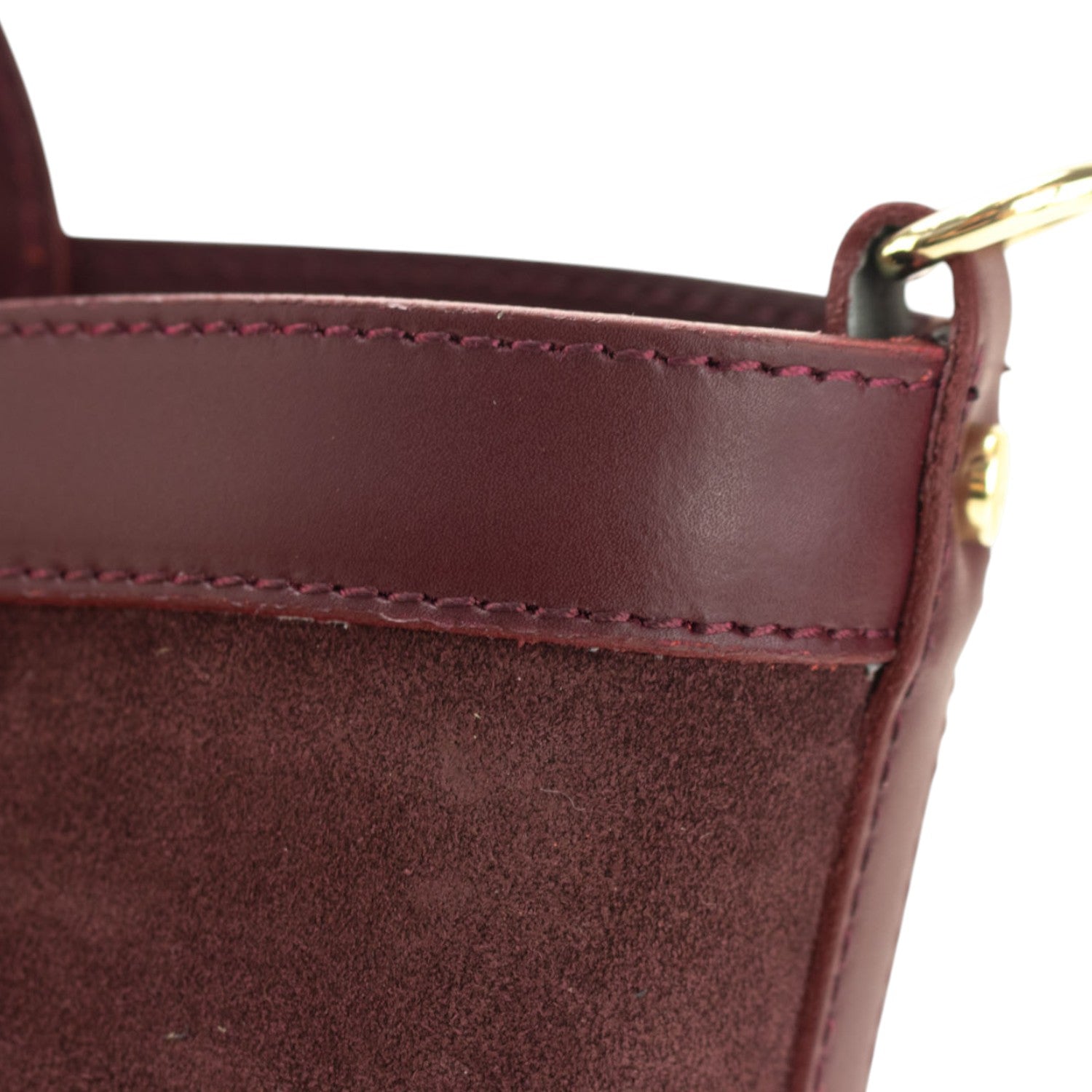 Bolso en piel Pregato Armonia Ante Burdeos - KimondoShop