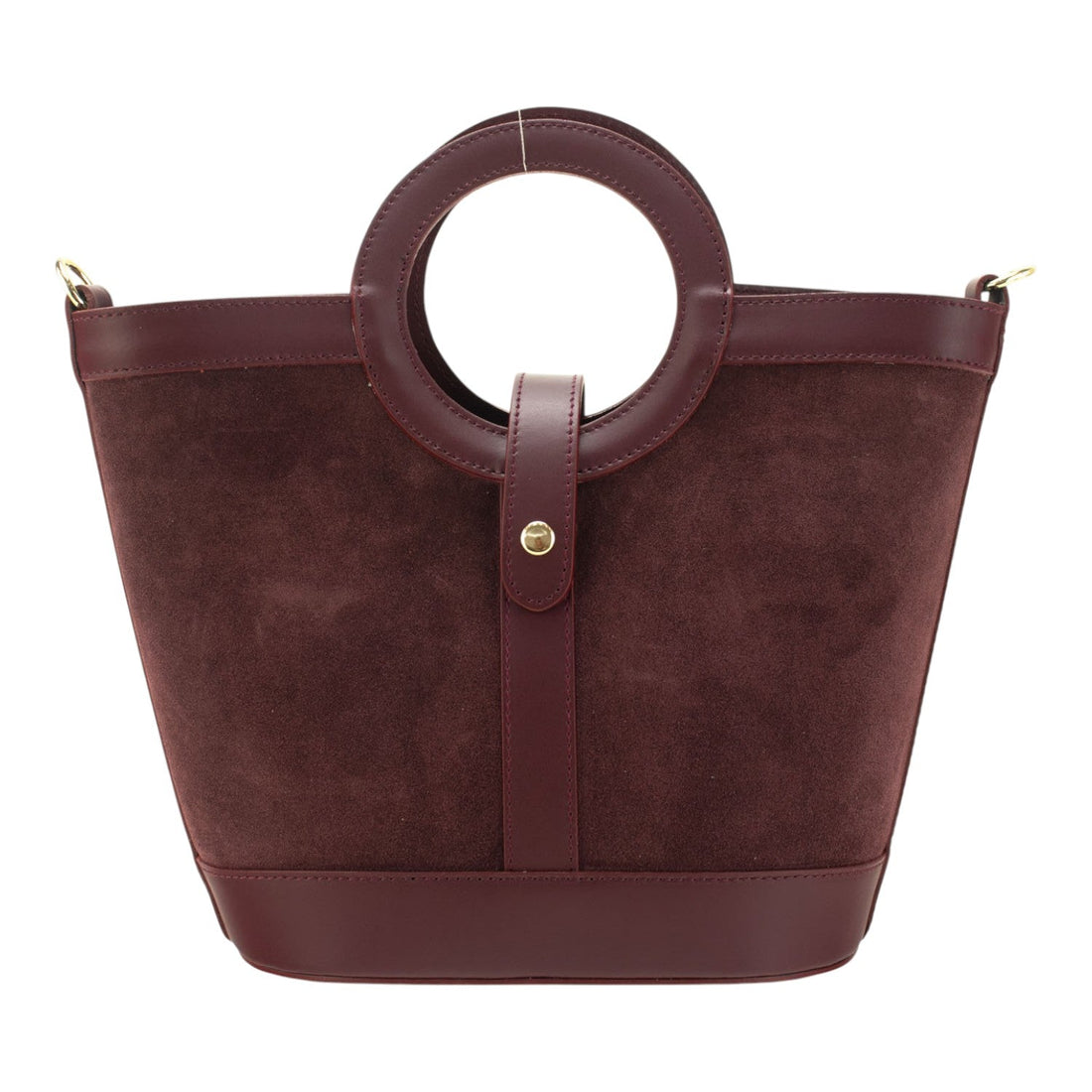 Bolso en piel Pregato Armonia Ante Burdeos - KimondoShop