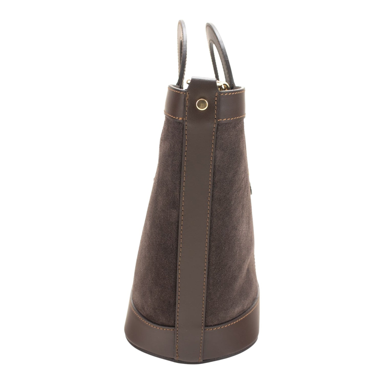 Bolso en piel Pregato Armonia Ante Chocolate - KimondoShop