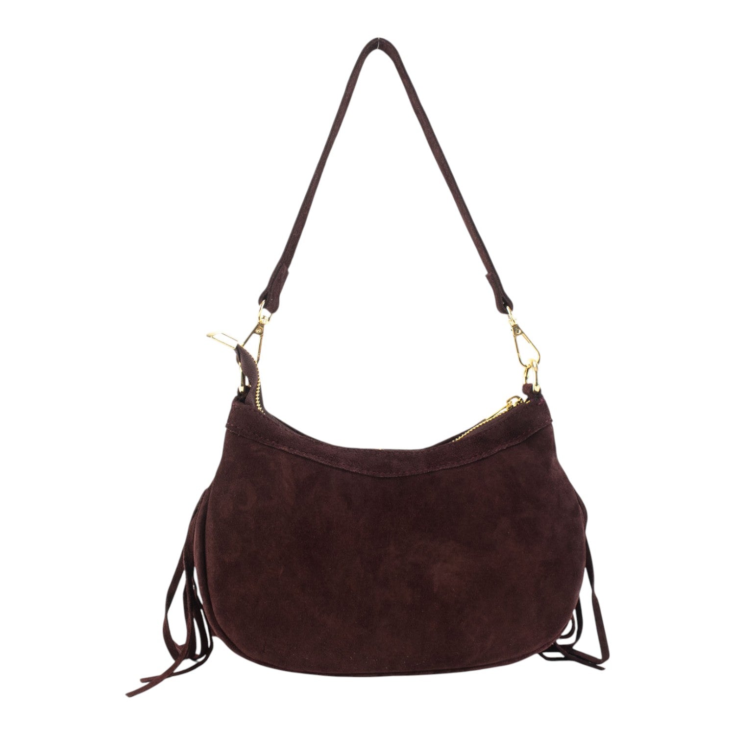 Bolso en piel Pregato Aube Ante Burdeos - KimondoShop