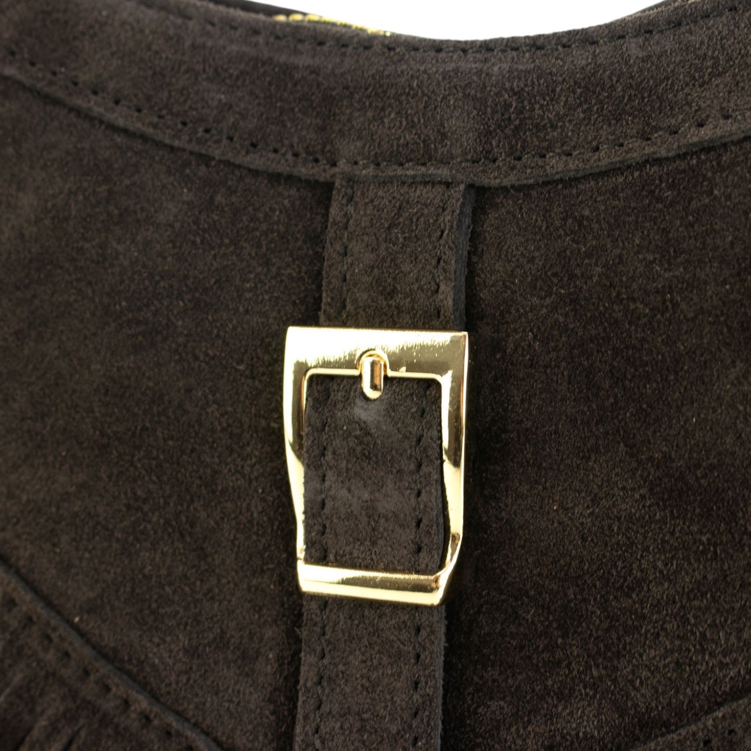 Bolso en piel Pregato Aube Ante Chocolate - KimondoShop