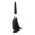 Bolso en piel Pregato Aube Ante Negro - KimondoShop