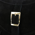 Bolso en piel Pregato Aube Ante Negro - KimondoShop