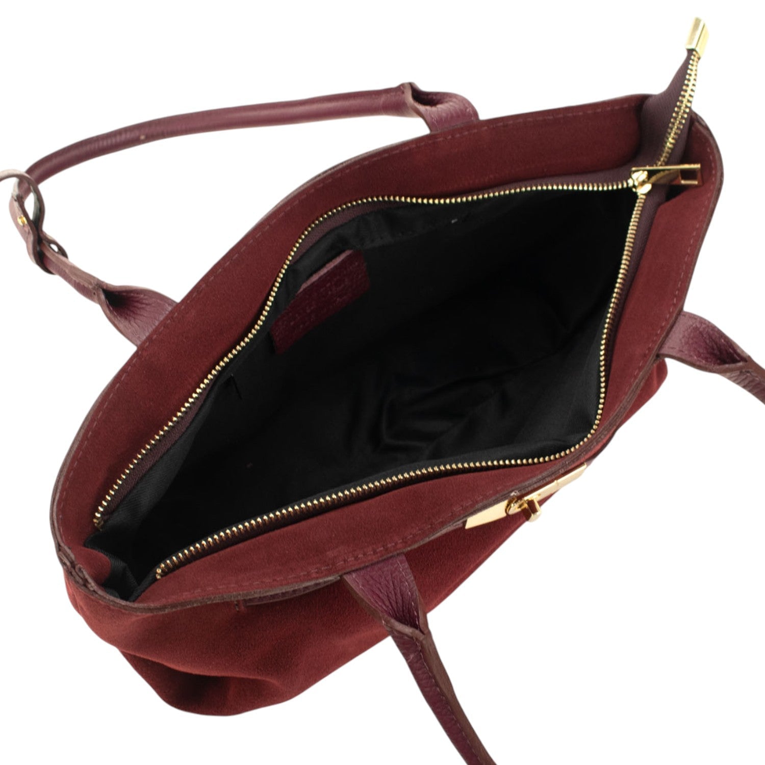 Bolso en Piel Pregato Aurea Burdeos - KimondoShop