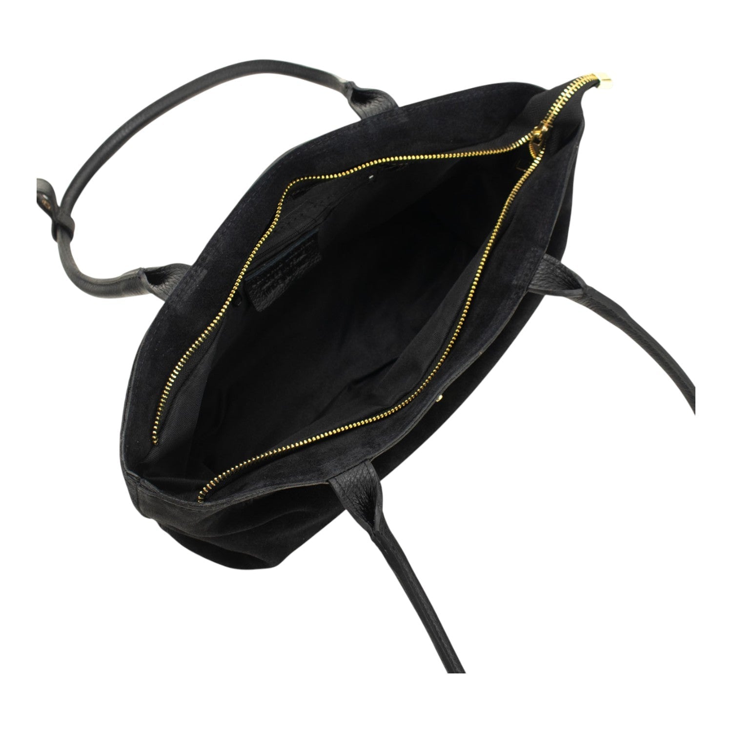 Bolso en Piel Pregato Aurea Negro - KimondoShop