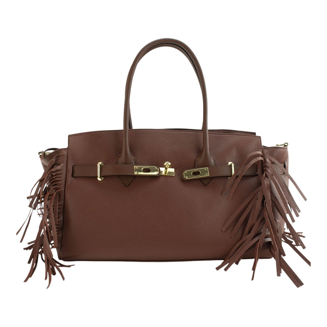 Bolso en piel Pregato Aurora Caramelo - KimondoShop