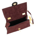Bolso en piel Pregato Camelia Ante Burdeos - KimondoShop