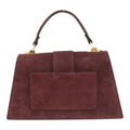 Bolso en piel Pregato Camelia Ante Burdeos - KimondoShop