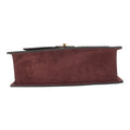 Bolso en piel Pregato Camelia Ante Burdeos - KimondoShop