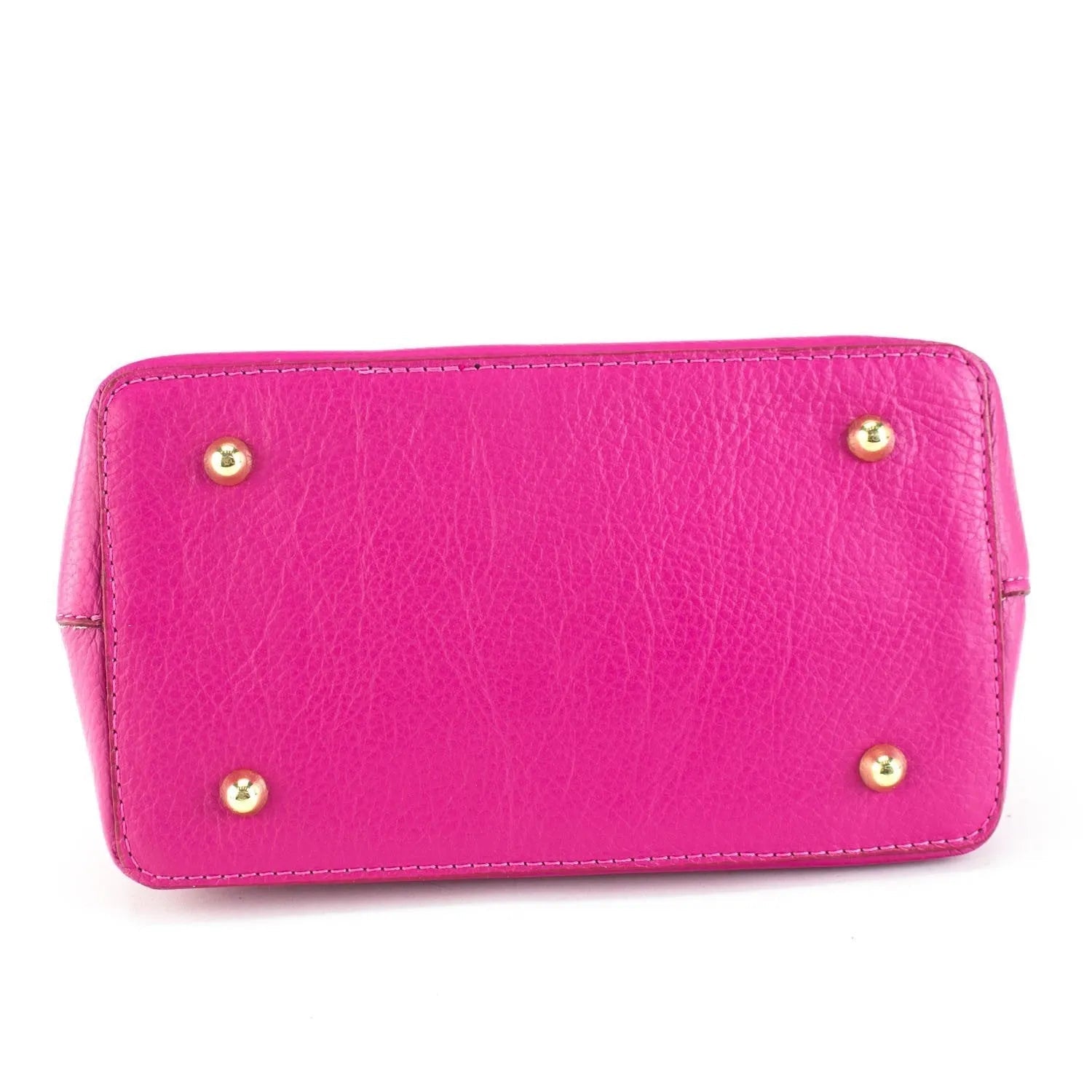 Bolso en Piel Pregato Carezza Fucsia - KimondoShop