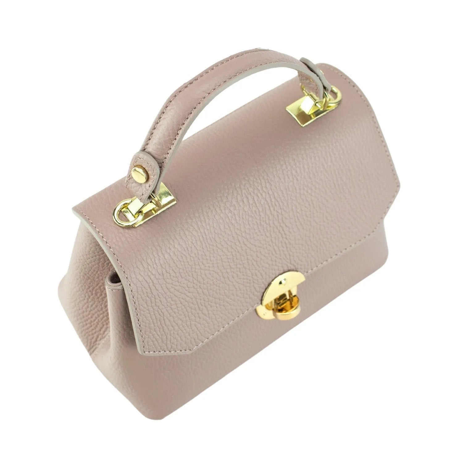 Bolso en Piel Pregato Carezza Nude - KimondoShop