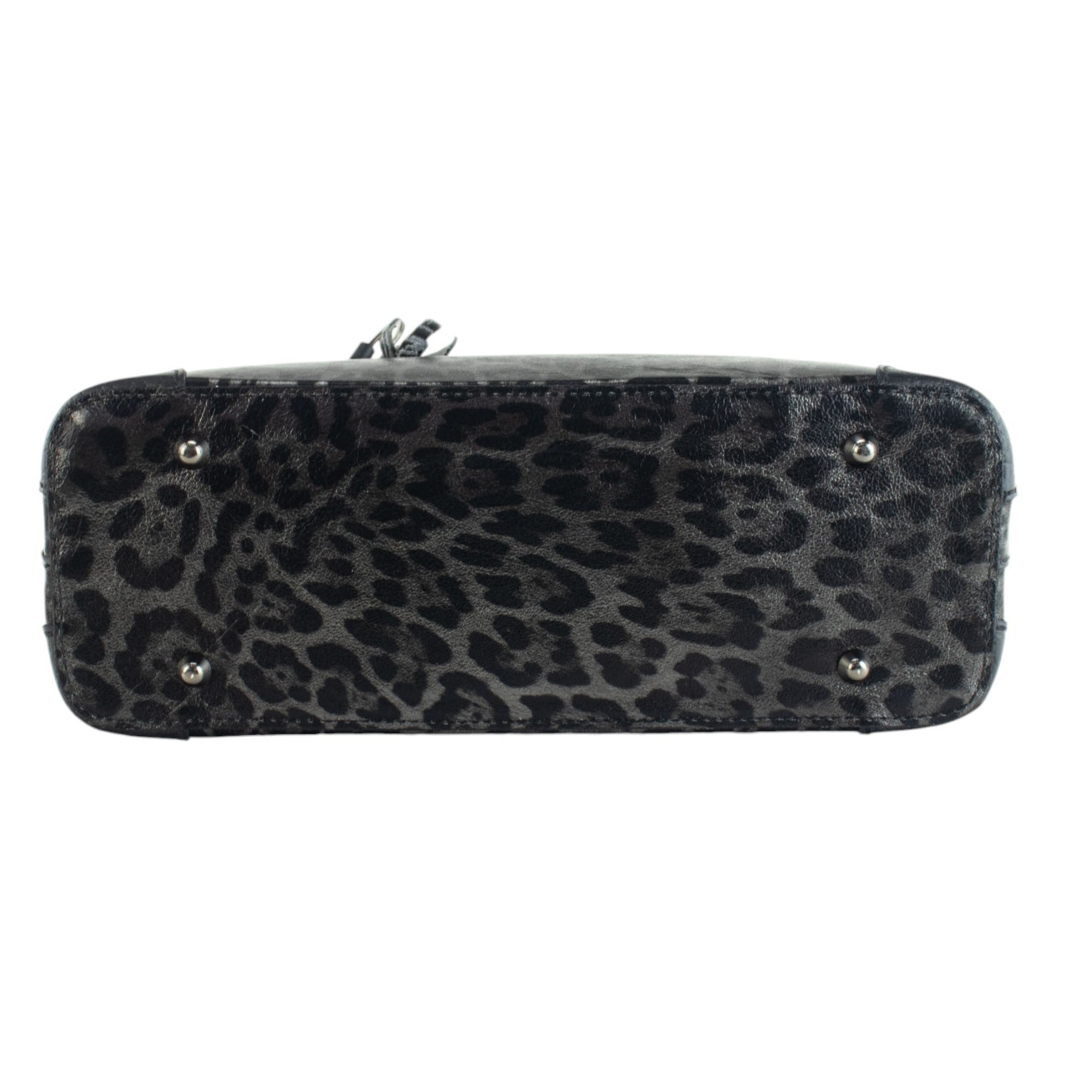 Bolso en piel Pregato Eleganza Black Leopard - KimondoShop