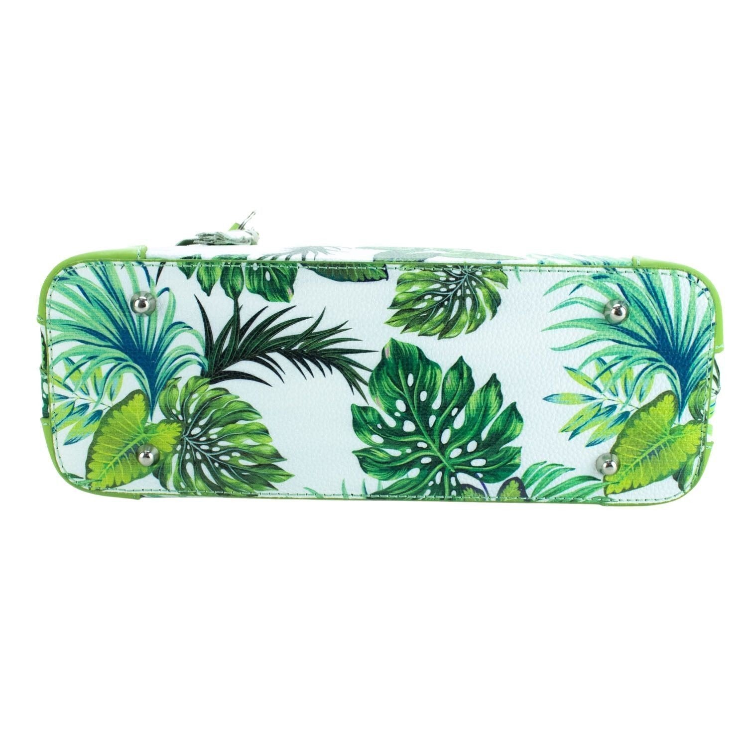 Bolso en piel Pregato Eleganza Tropical Green - KimondoShop