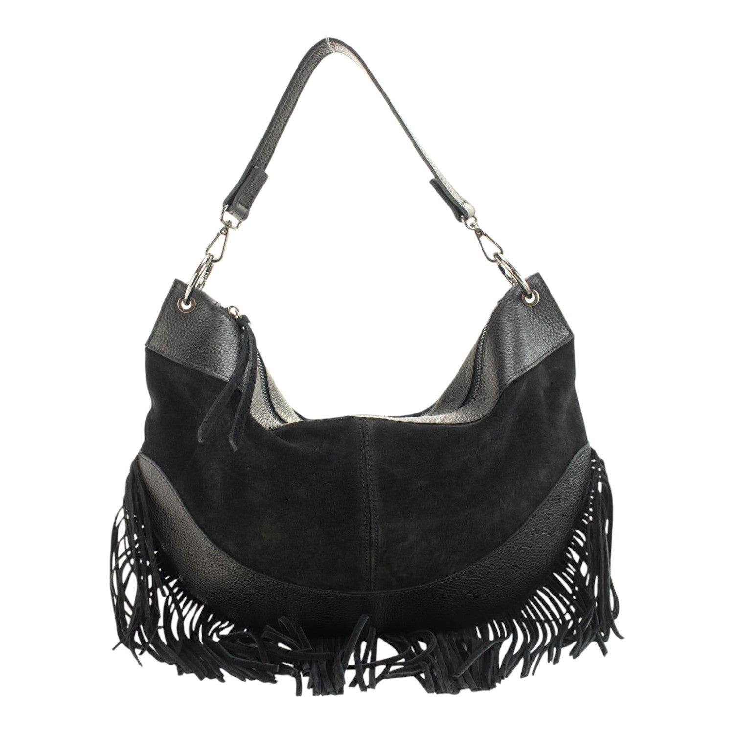 Bolso en Piel Pregato Essenza Negro - KimondoShop