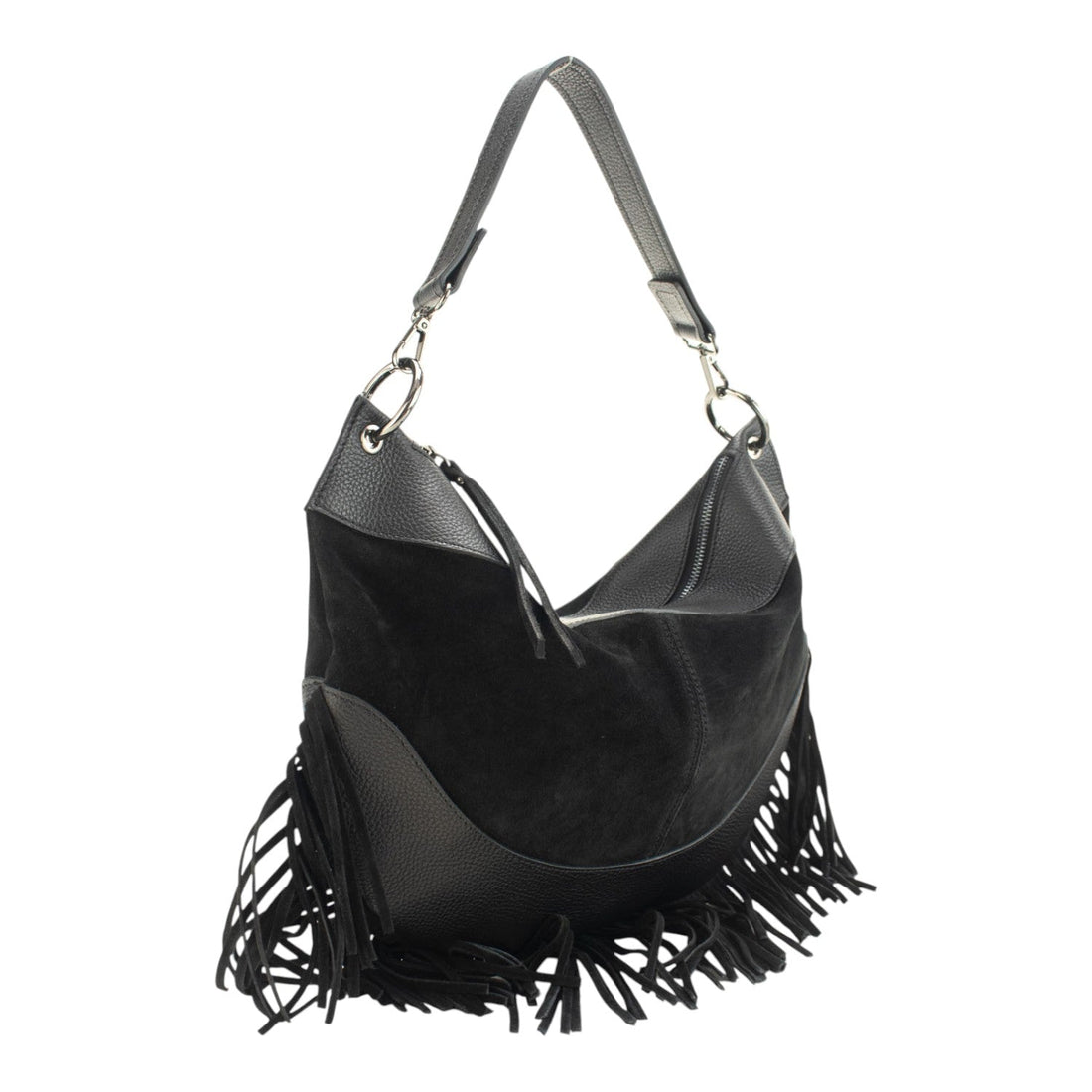 Bolso en Piel Pregato Essenza Negro - KimondoShop