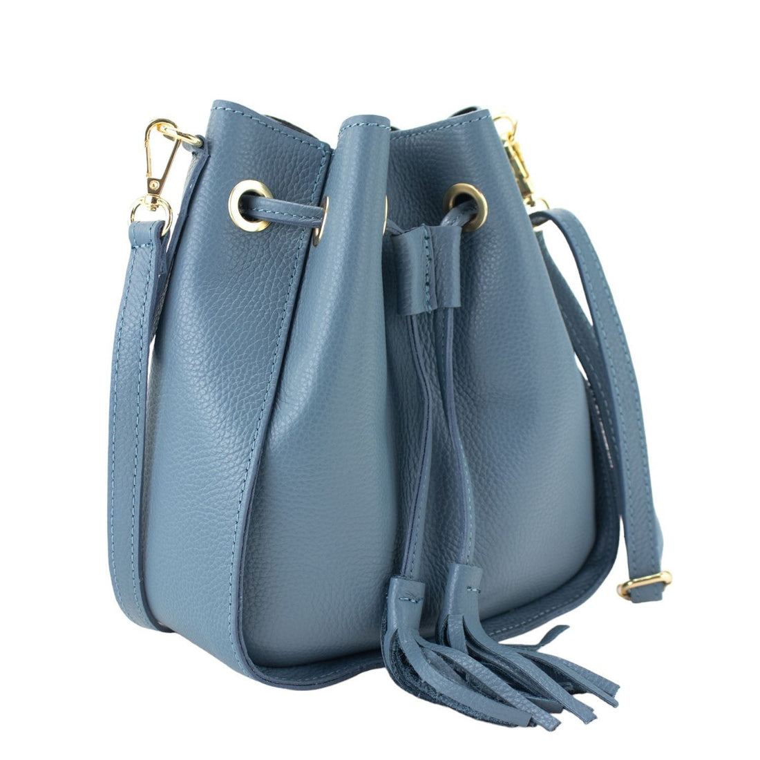 Bolso en Piel Pregato Laguna Azul cielo - KimondoShop