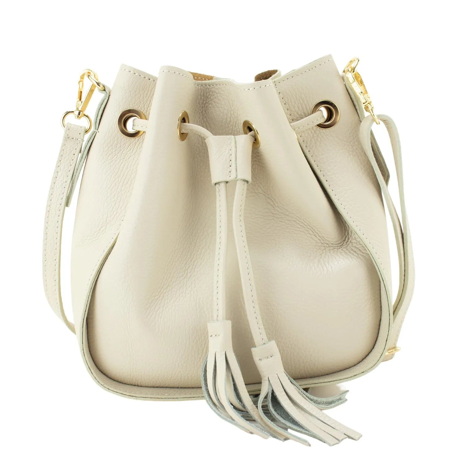 Bolso en Piel Pregato Laguna Beige - KimondoShop