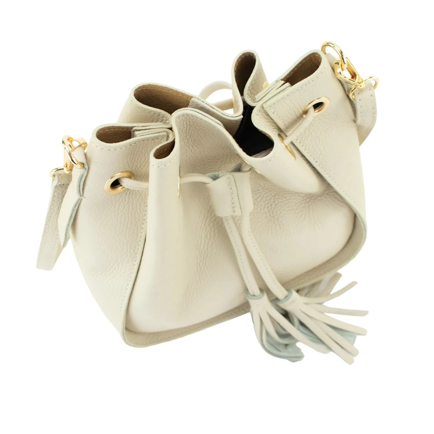 Bolso en Piel Pregato Laguna Beige - KimondoShop