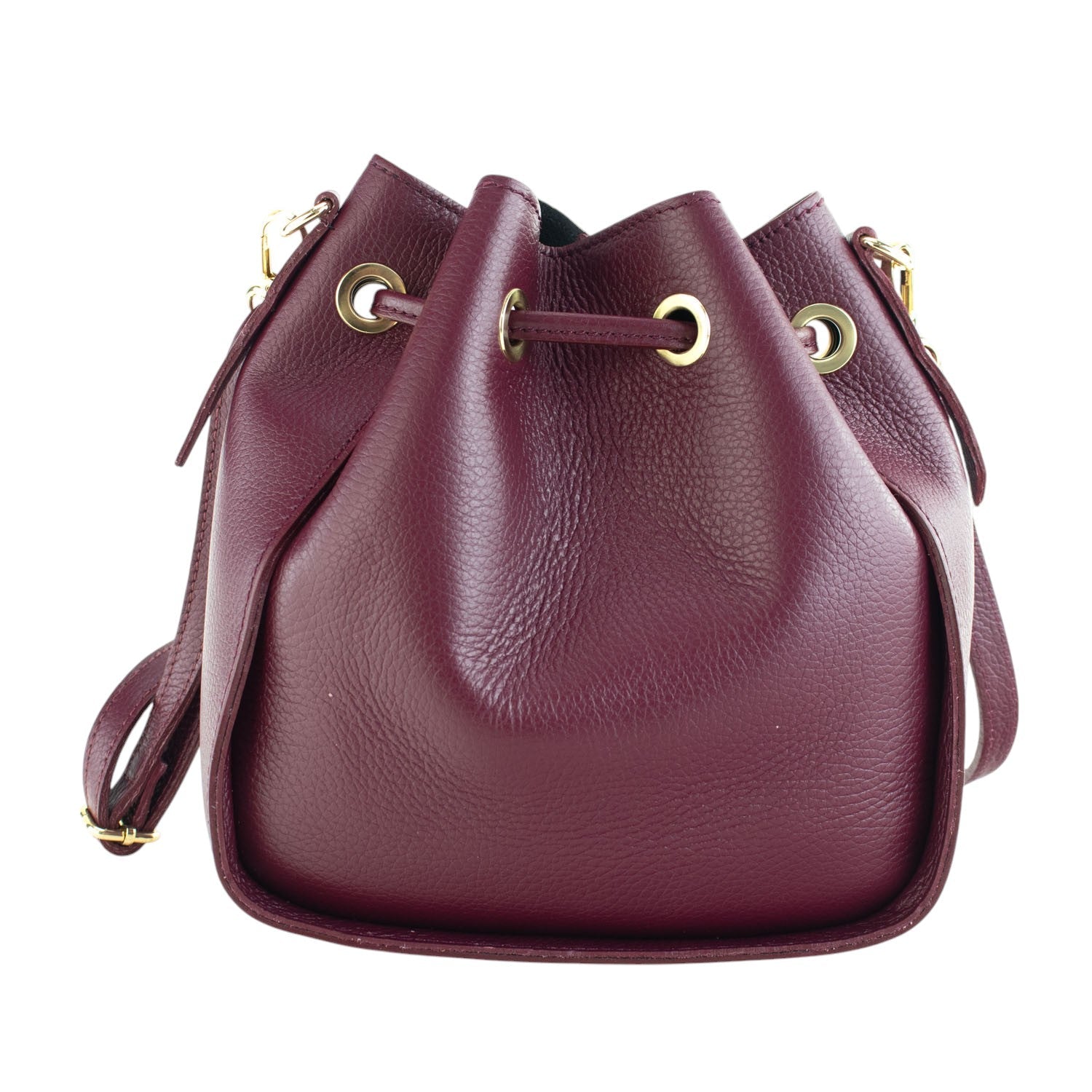 Bolso en Piel Pregato Laguna Granate - KimondoShop