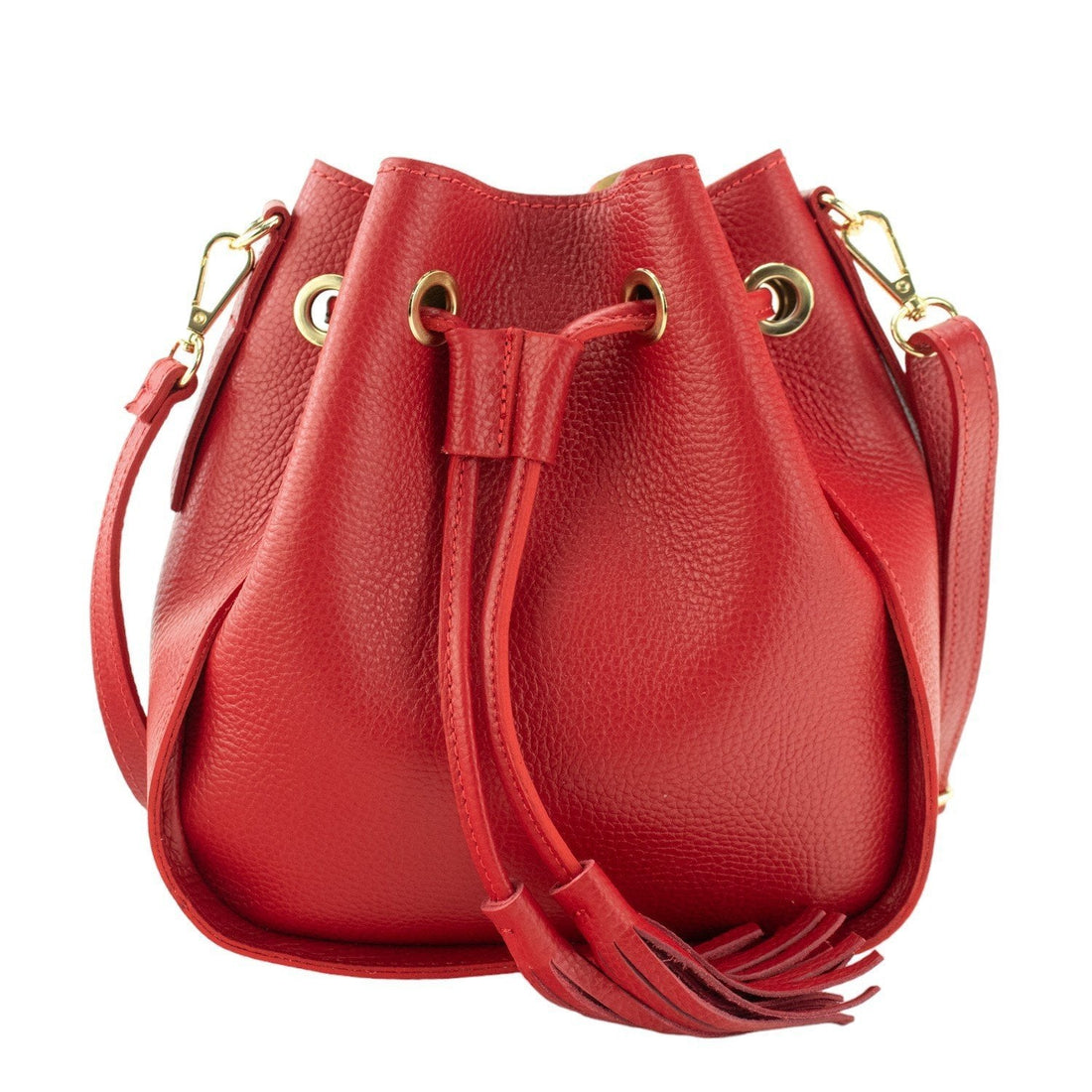 Bolso en Piel Pregato Laguna Rojo - KimondoShop