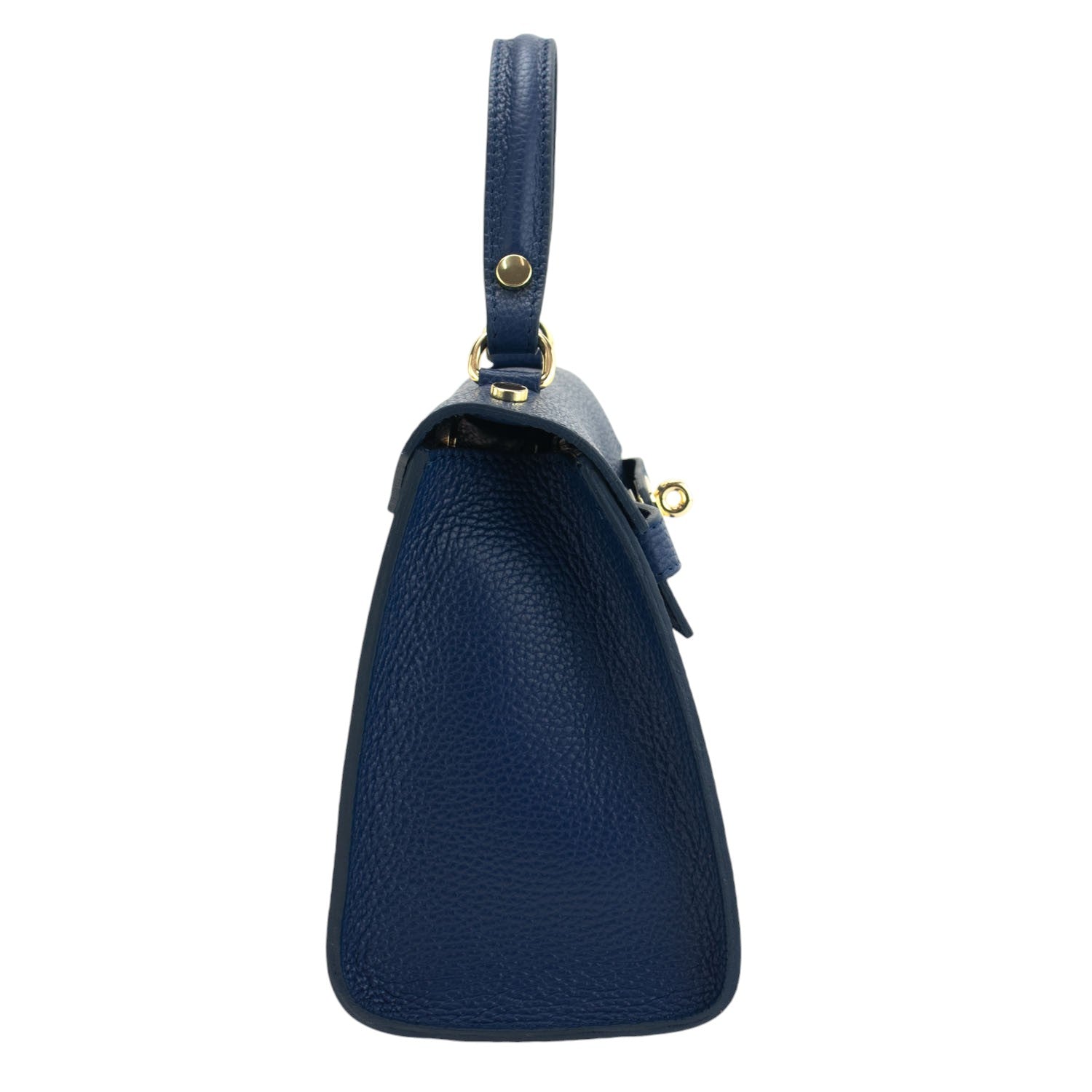 Bolso en Piel Pregato Latenza Azul marino medio - KimondoShop