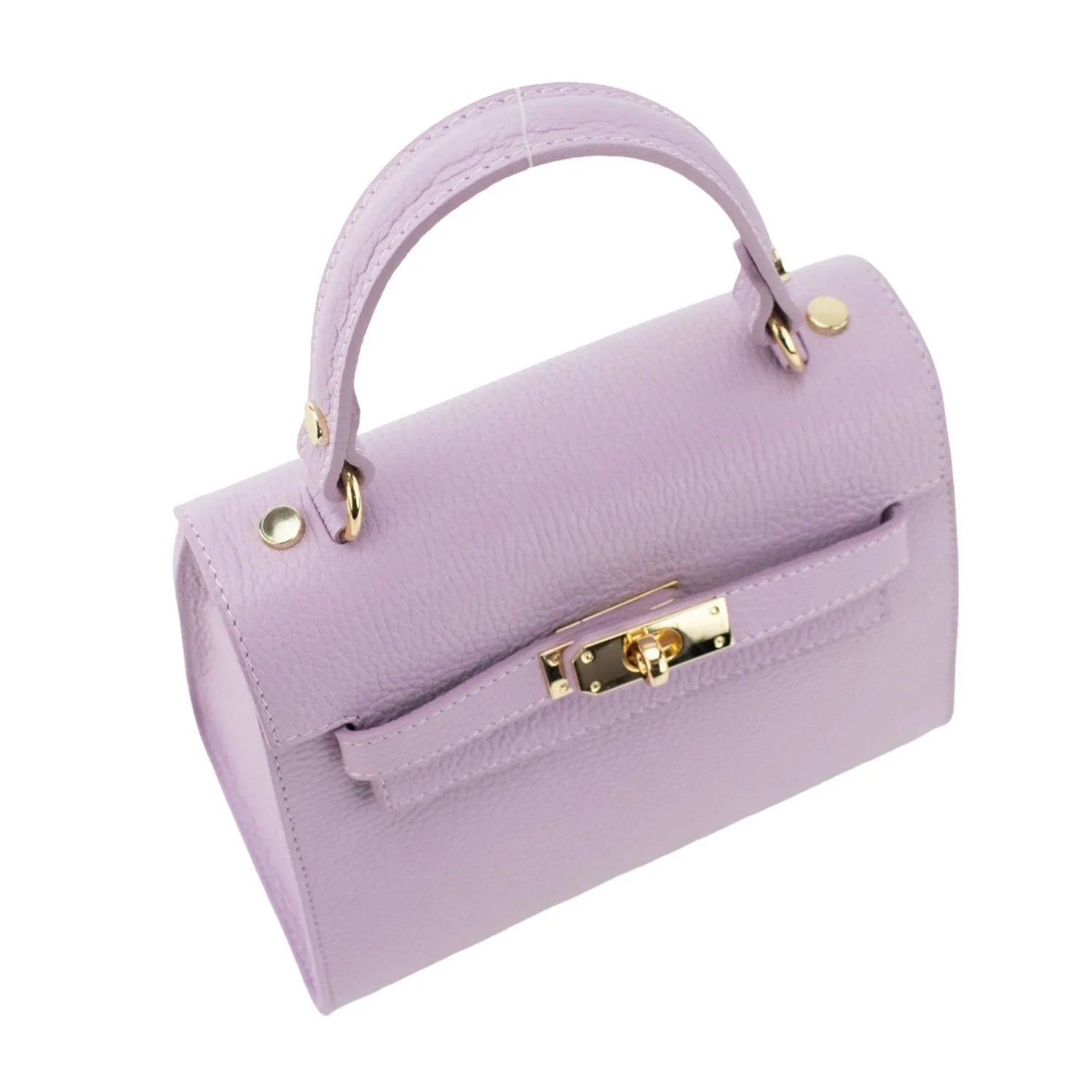 Bolso en Piel Pregato Latenza Malva - KimondoShop