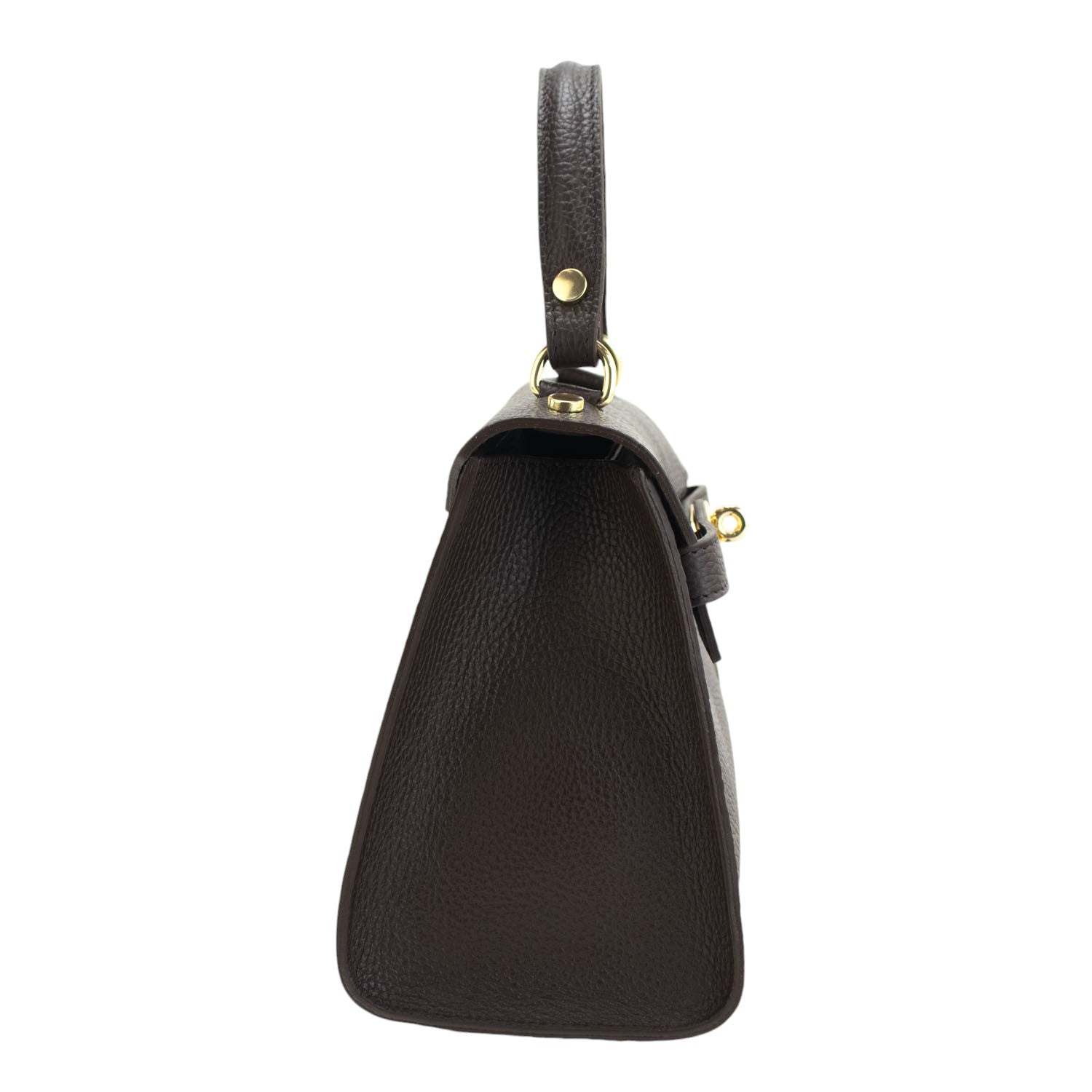 Bolso en Piel Pregato Latenza Marrón oscuro - KimondoShop