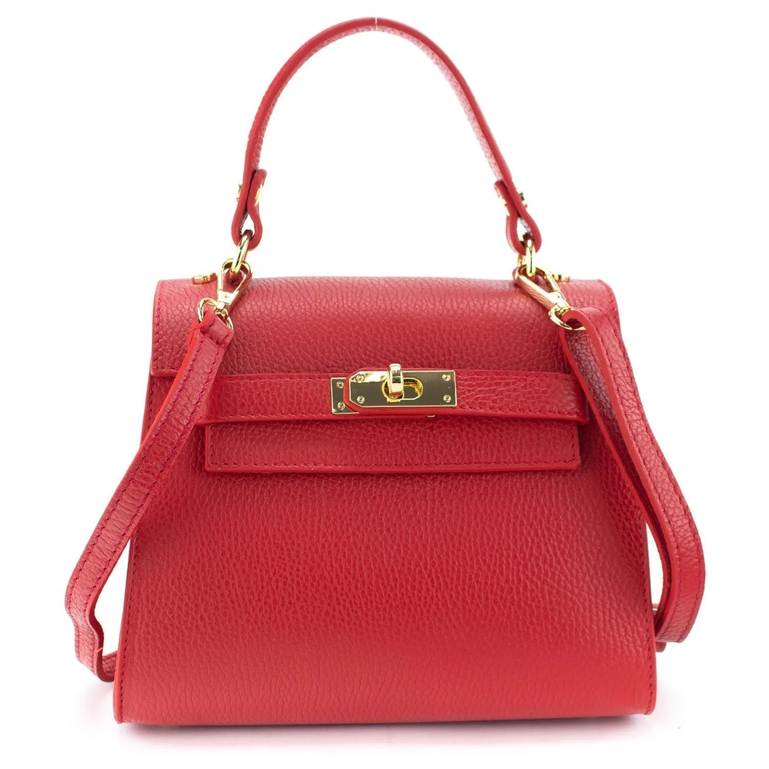 Bolso en Piel Pregato Latenza Rojo - KimondoShop