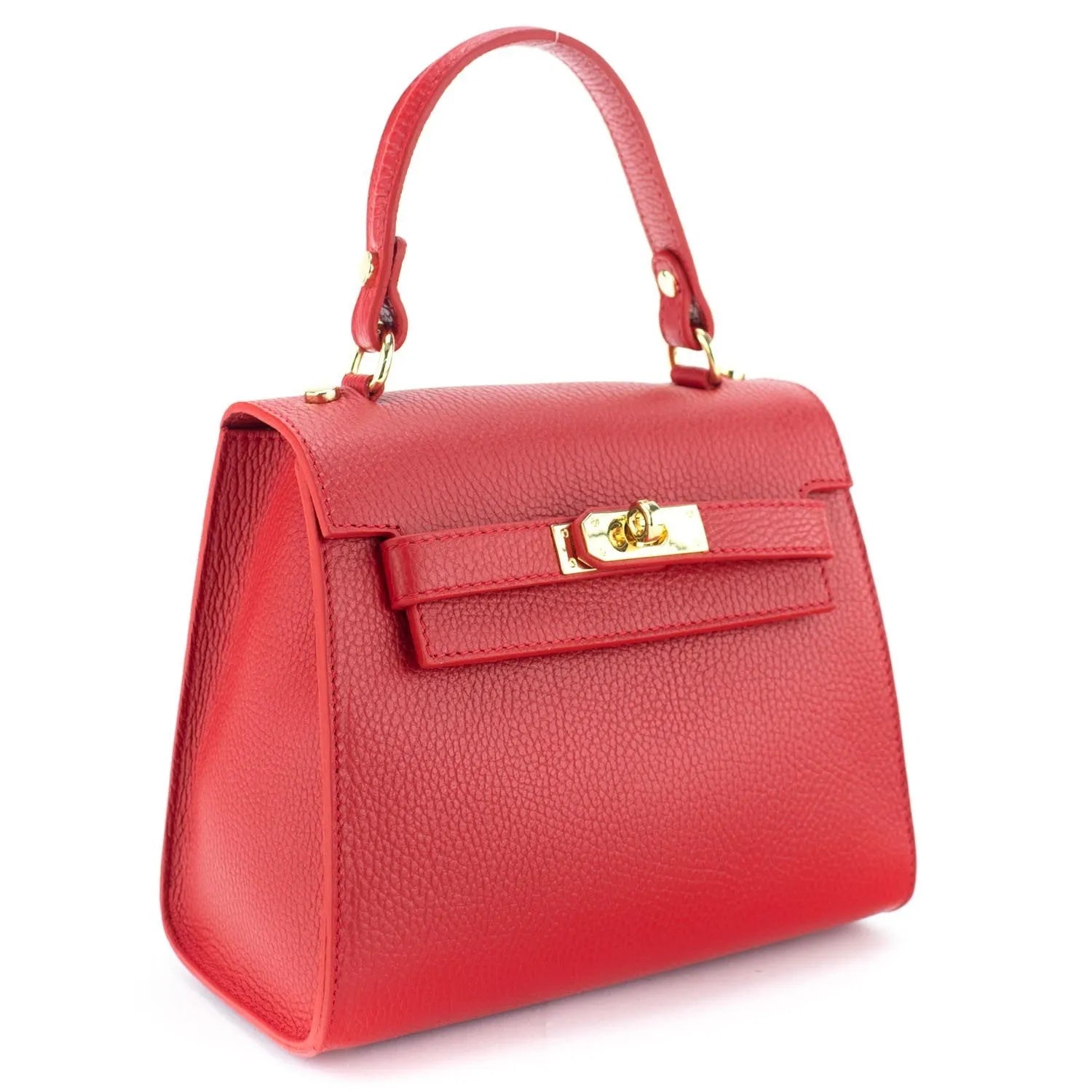 Bolso en Piel Pregato Latenza Rojo - KimondoShop