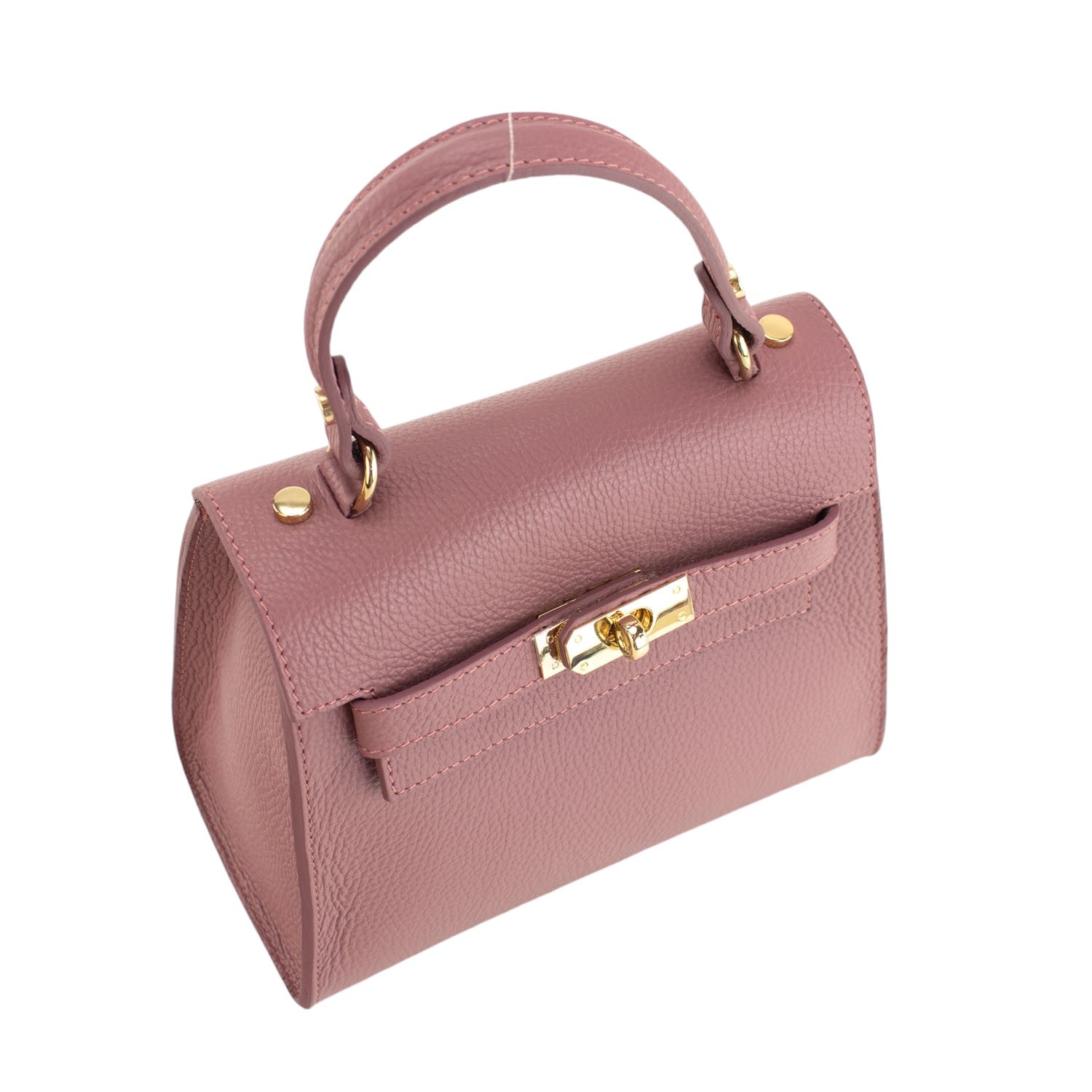 Bolso en Piel Pregato Latenza Rosa polvo - KimondoShop