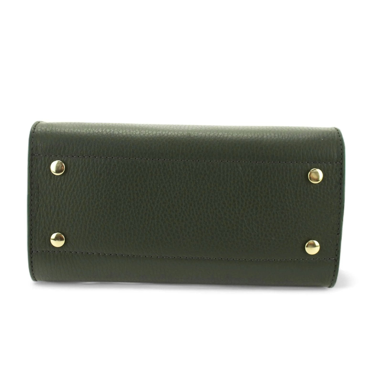 Bolso en Piel Pregato Latenza Verde oliva - KimondoShop