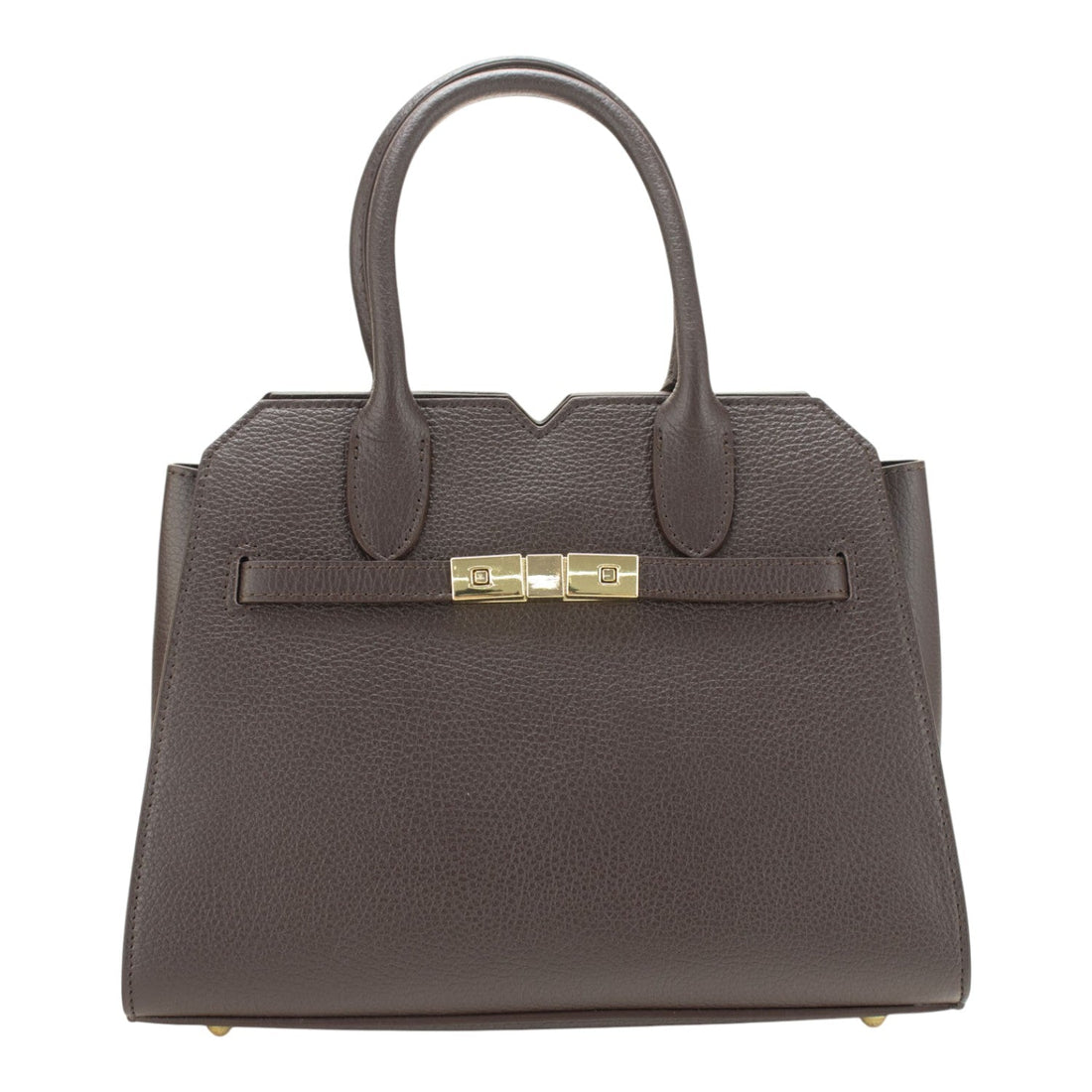 Bolso en Piel Pregato Lizea Soft Chocolate - KimondoShop