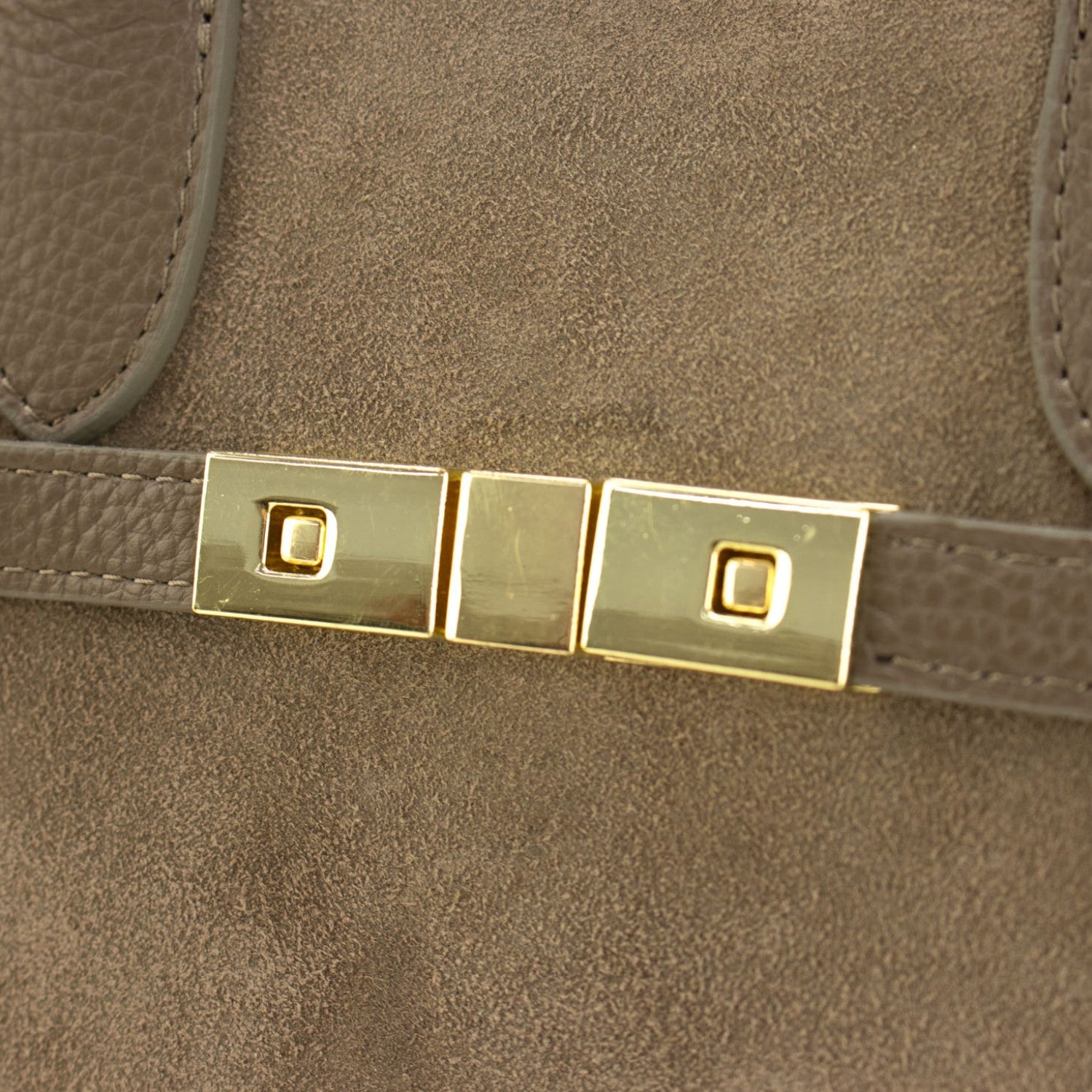 Bolso en Piel Pregato Lizea Taupe - KimondoShop