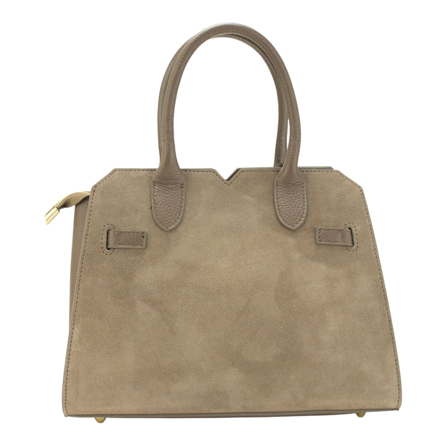 Bolso en Piel Pregato Lizea Taupe - KimondoShop