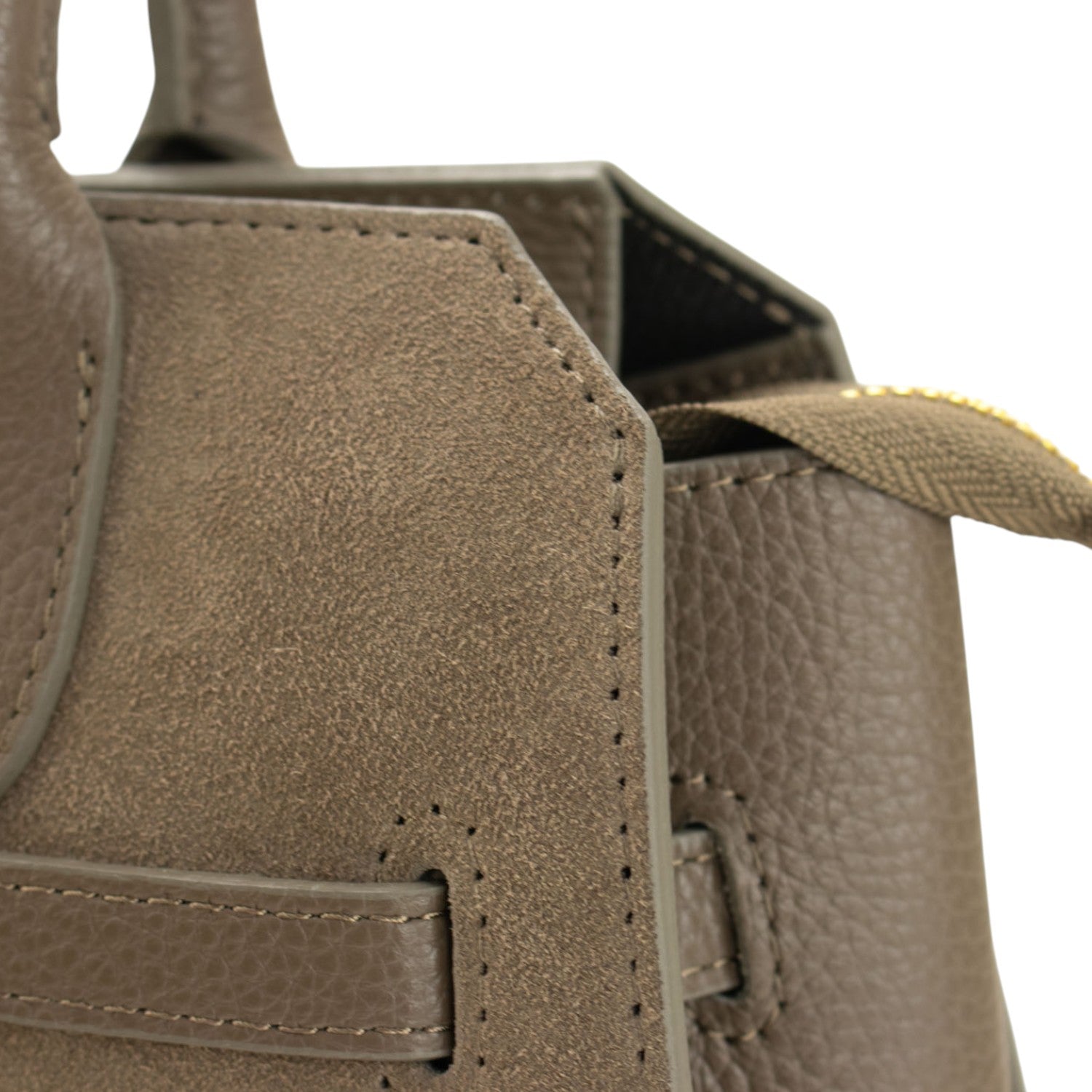 Bolso en Piel Pregato Lizea Taupe - KimondoShop